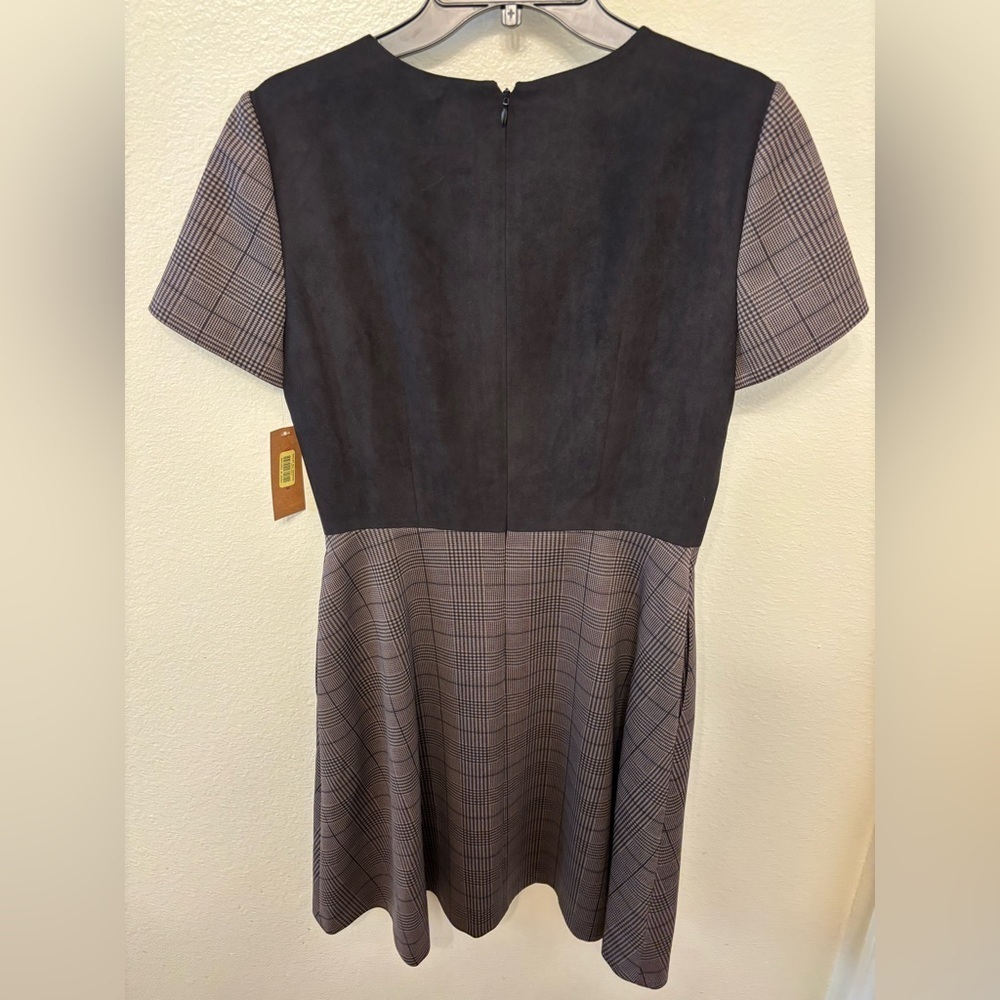 Daniel Cremieux Black and Gray Plaid Mini Dress - Picture 5 of 5